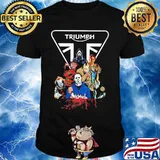 Halloween horror characters triumph logo shirt