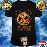 halloween jack skellington hello darkness my old friend shirt