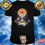 Halloween jack skellington kansas city chiefs moon shirt