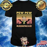 Halloween jason voorhees cat pew pew madafakas vintage retro shirt