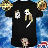 Halloween jason voorhees holding knife today friday 12 shirt