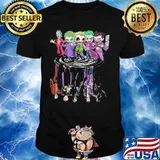 Halloween joker characters chibi water reflection shirt