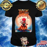 Halloween spiderman trick or treat pumpkins shirt