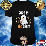 Happy halloween 2020 is boo sheet ghost mask shirt