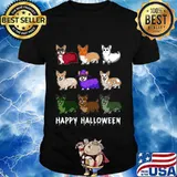Happy halloween corgi dogs shirt