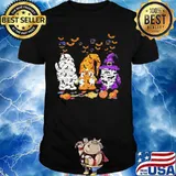 Happy halloween gnomes witch pumpkins shirt