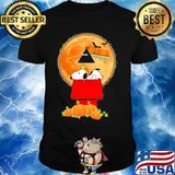 Happy halloween snoopy pumpkins pink floyd band shirt