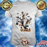 Happy halloween tree harry potter characters chibi witch shirt