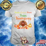 Happy thanksgiving turkey with a mask T-Shirt