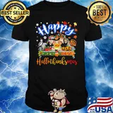 Harry potter happy hallothanksmas halloween thanksgiving christmas shirt