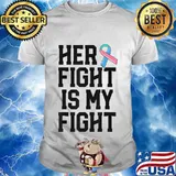 Her Fight Is My Fight Thyroid Cancer Warrior Husband Men T-Shirt
