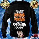 Hocus Pocus and Eat Halloween Candy Funny T-Shirt Sweater
