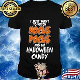 Hocus Pocus and Eat Halloween Candy Funny T-Shirt