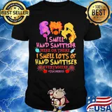 Hocus pocus mask i smell hand sanitizer lots and lots of hand sanitizer teacher life 2020 shirt