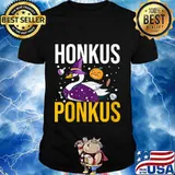 Honkus Ponkus Shirt Funny Halloween Witches Duck Gifts Shirt