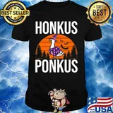Honkus Ponkus Shirt Funny Halloween Witches Duck Gifts T-Shirt