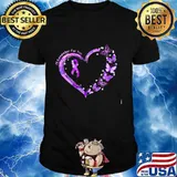 I'll remember for you heart awareness butterfly Shirt