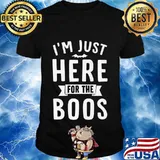 I'm Just Here For The Boos Wine Lover Halloween Mom Gift Premium T-Shirt