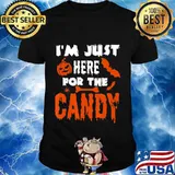 I'm Just Here For The Candy Scary Halloween T-Shirt