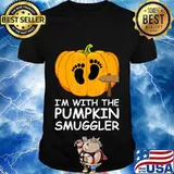 I'm With The Pumpkin Smuggler Costume Halloween T-Shirt