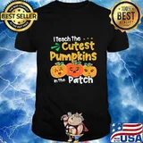 I Teach the Cutest Pumpkins in The Patch Teacher Halloween T-Shirt
