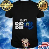 Idaho ID Flag Pointing Finger Signal But Did You Die Gift Premium T-Shirt