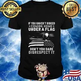 If You Haven't Risked Coming Home Under A Flag BACK PRINT T-Shirt