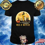 In A World Full Of Princesses Bee A Witch Pumpkin Moon Halloween Shirt