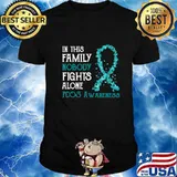 In This Family Nobody Fights Alone PCOS T-Shirt