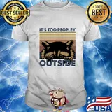 IT'S TOO PEOPLEY OUTSIDE RACCOON VINTAGE RETRO SHIRT
