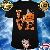 Jimi hendrix love pumpkin happy halloween shirt