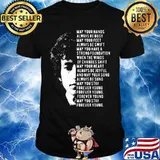 Jimi hendrix may your hands always be busy may your feet always be swift may you have a strong foundation shirt