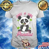 Just A Girl Who Loves Pandas Shirt Panda Shirt For Girls T-Shirt