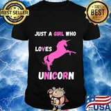 Just a girl who loves unicorns Premium T-Shirt