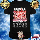 Kansas city chiefs 60th anniversary 1960 2020 thank for the memories signatures shirt