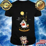 Kids Funny Halloween Ghost Reads Booooooks boo read books Gift T-Shirt