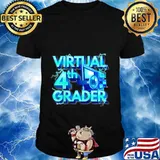 Kids Homeschool 4th grade shirt Virtual 4th Grader Back to School T-Shirt