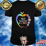 Kinda busy being a virtual teacher and a paw dog mom apple shirt