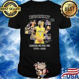 Kobe bryant 42nd legends never die 1978 2020 basketball signature shirt