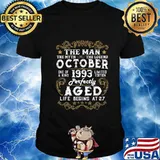 Legends Were Born In October 1993 27th Birthday Gift T-Shirt