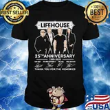 Lifehouse 25th anniversary 1995 2021 thank for the memories signatures shirt