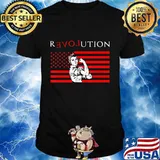 Love And Revolution American Flag Rosie Feminist Political T-Shirt