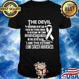 Lung Cancer Awareness I am the Storm Devil T-Shirt