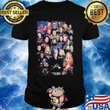 Marvel heroes avengers characters signatures shirt