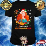 Merida happy hallothanksmas halloween thanksgiving christmas shirt