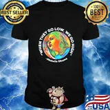 Michelle Obama When they Go Low We go High Anti Trump Biden T-Shirt