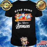 Mickey mouse and friends mask stay home and watch avengers shirt