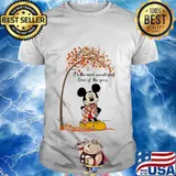 Mickey mouse it's the most wonderful time of the year leaves tree shirt