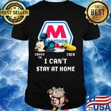Mickey mouse marathon i can't stay at home covid-19 2020 shirt