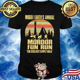 Middle earth's annual mordor fun run one does not simply walk vintage retro shirt